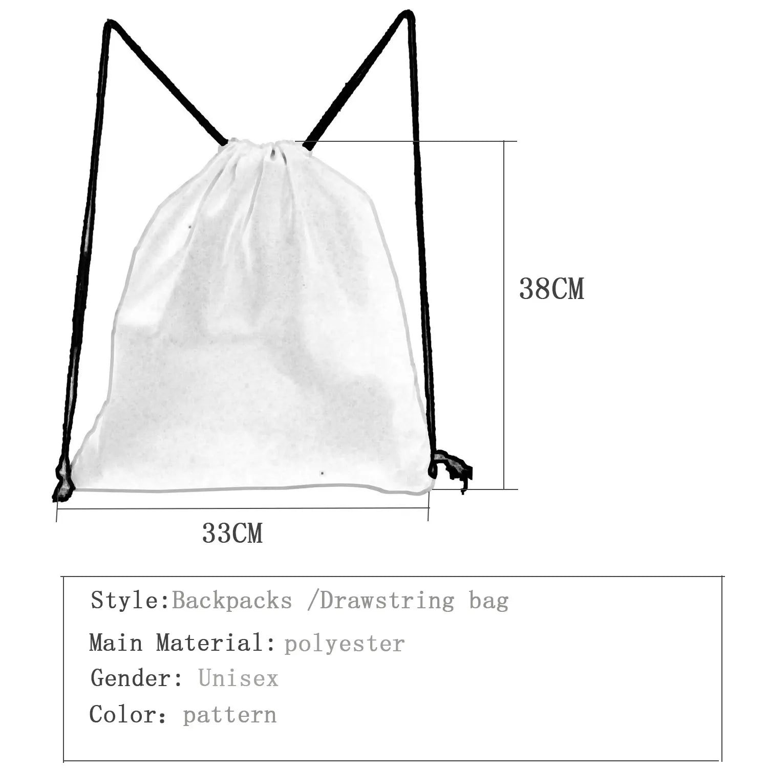 Large Capacity Shoe Bag to School Butterfly Floral Printed Backpack