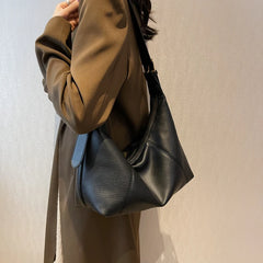 Large Capacity Shoulder Bag for Women Solid Casual Travel Handbag