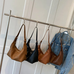 Large Capacity Shoulder Bag for Women Solid Casual Travel Handbag