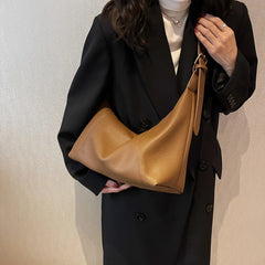 Large Capacity Shoulder Bag for Women Solid Casual Travel Handbag