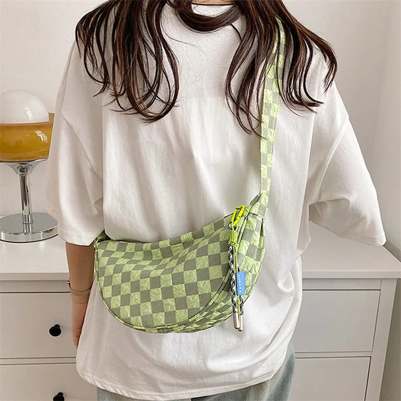 Large Capacity Shoulder Bags Female Handbags Cotton Cloth Crossbody Bag Women's