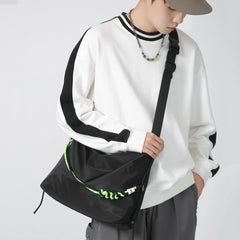 Large Capacity Sling Crossbody Bag for Travel Sports Cycling Satchel