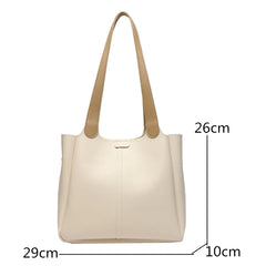 Soft Leather Shoulder Crossbody Bag for Women Casual Messenger Handbag