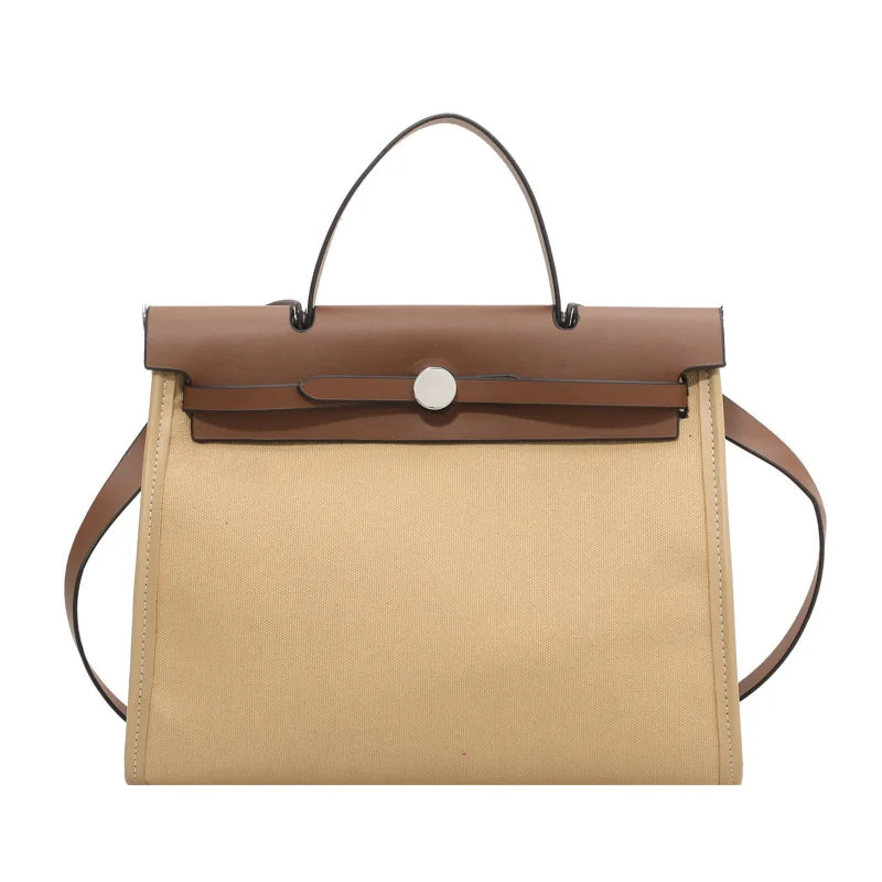 Large Capacity Splicing Bag Women's Autumn And Winter One Shoulder Bag