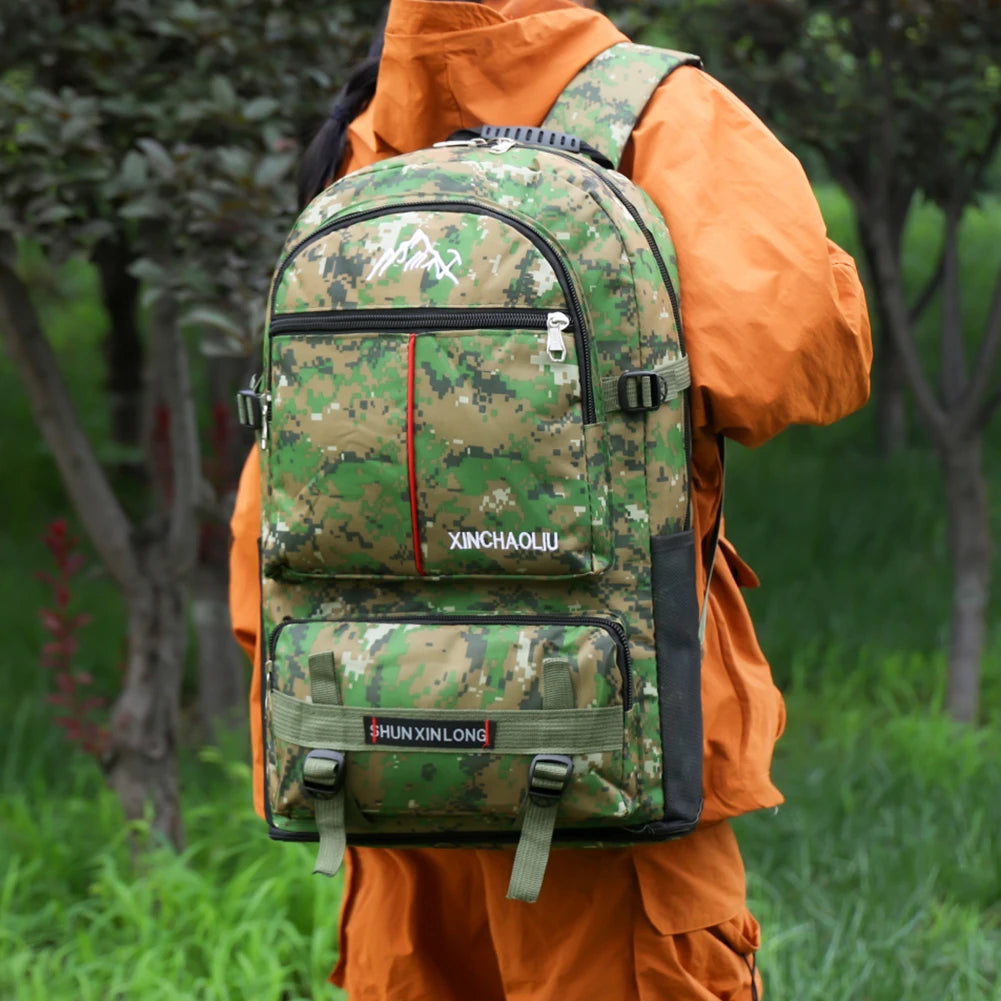 Large Capacity Sports Backpack Oxford Fitness Backpack Waterproof Multi-Pockets