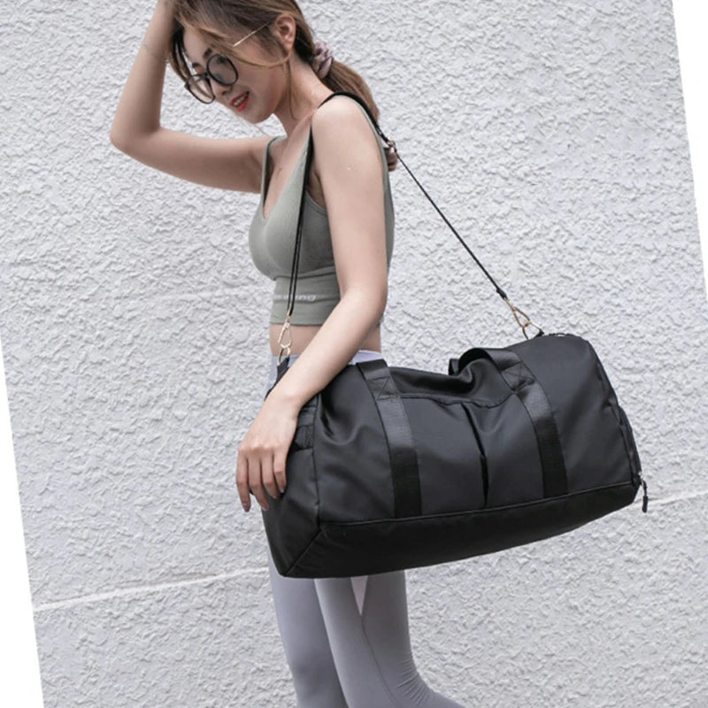 Women's Sports Gym Bag with Shoes Compartment