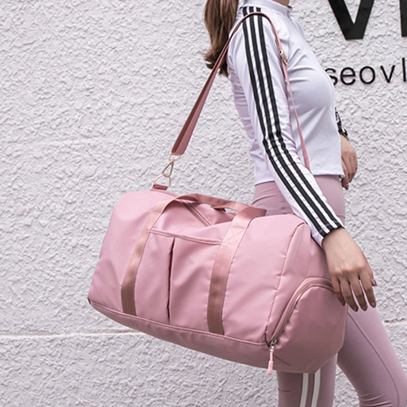Women's Sports Gym Bag with Shoes Compartment