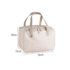 Large Capacity Square Portable Lunch Box Bags Picnic Bento Insulated Thermal Coo
