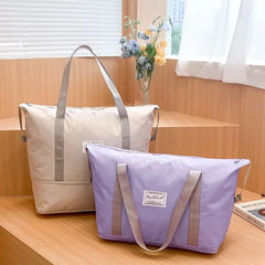 Large Capacity Folding Travel Bag Waterproof Duffel for Women