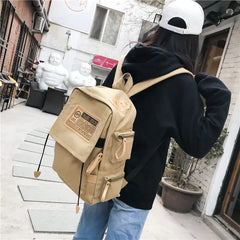 Large Capacity Canvas Backpack for Students Men Women Schoolbag