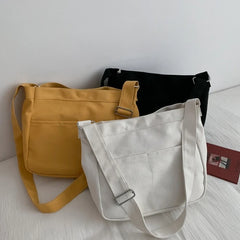 Large Capacity Canvas Shoulder Bags Female Handbags Cotton Cloth Crossbody Bag