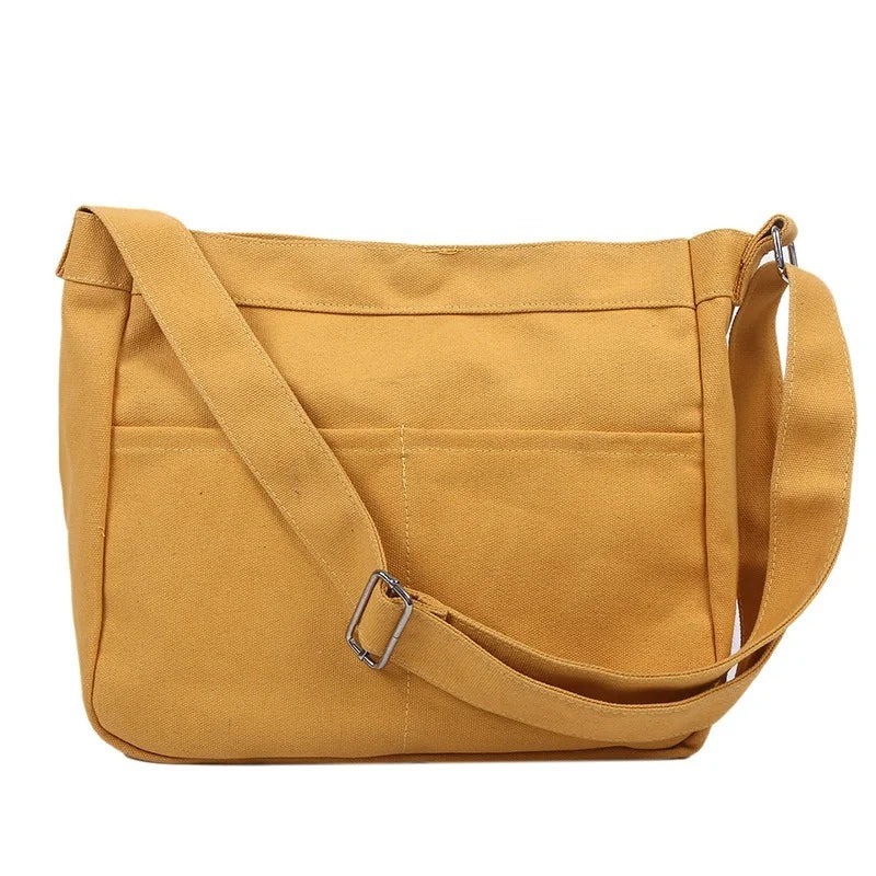 Large Capacity Canvas Shoulder Bags Female Handbags Cotton Cloth Crossbody Bag
