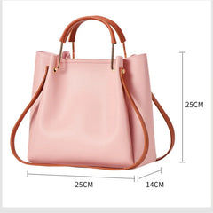 Large Capacity Leather Shoulder Bag Tote