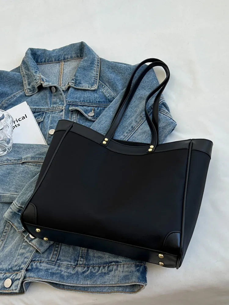 Large Capacity Women's Tote Bag Casual Shopper Underarm Shoulder Bag