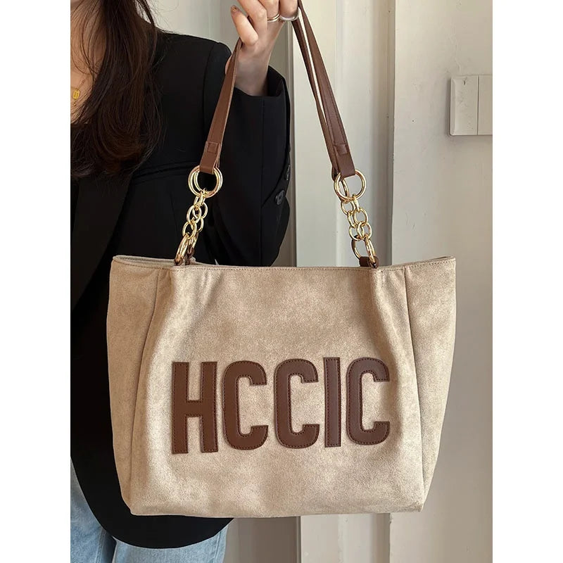 Large Capacity Tote Bags for Women Vintage Shoulder Bag