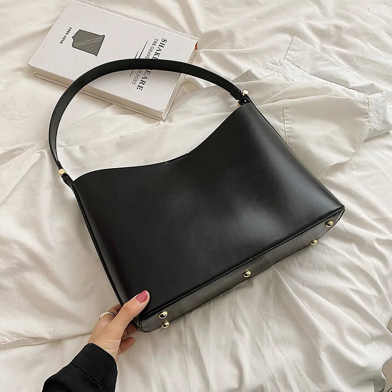 Large Capacity Totes Shoulder Bags for Women Solid Casual Female Handbags