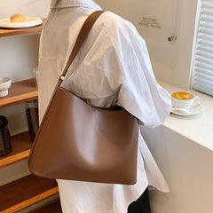 Large Capacity Totes Shoulder Bags for Women Solid Casual Female Handbags