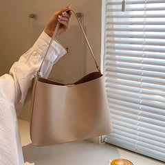 Large Capacity Totes Shoulder Bags for Women Solid Casual Female Handbags