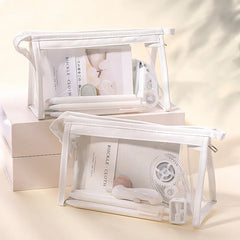 Large Transparent Makeup Bag Pencil Case School Stationery Storage