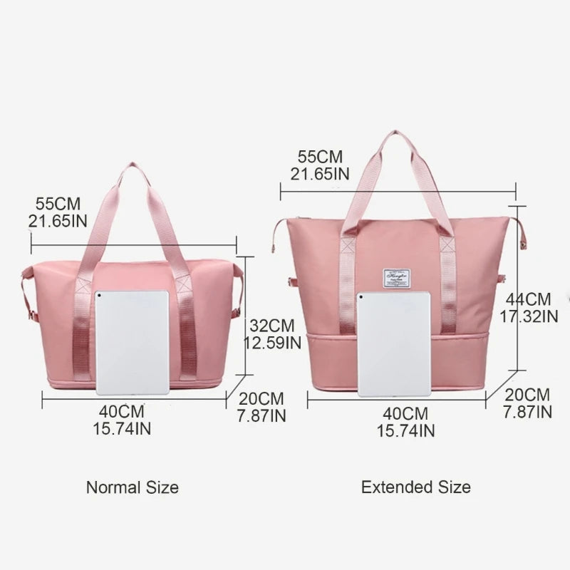 Large Capacity Travel Bag Lightweight Waterproof Oxford Cloth Travel Bag