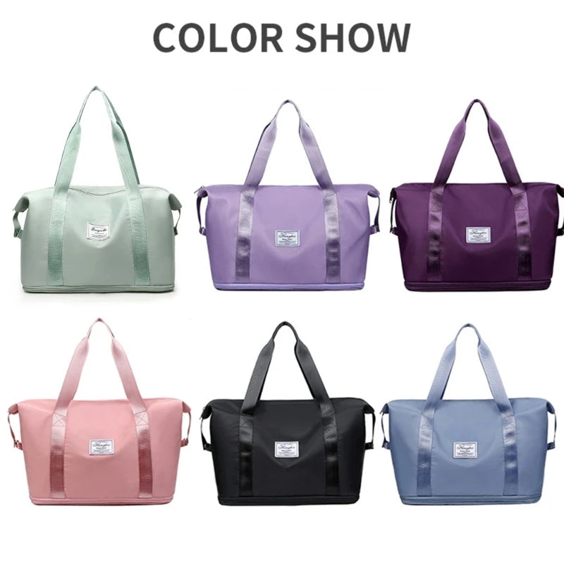 Large Capacity Travel Bag Lightweight Waterproof Oxford Cloth Travel Bag