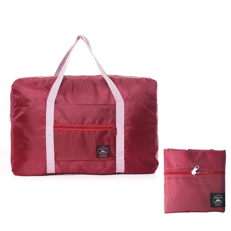 Large Capacity Travel Bags Portable Bag Nylon Foldable Tote Luggage Women Men