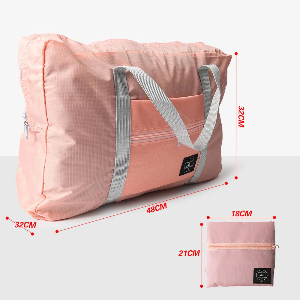 Large Capacity Travel Bags Portable Bag Nylon Foldable Tote Luggage Women Men