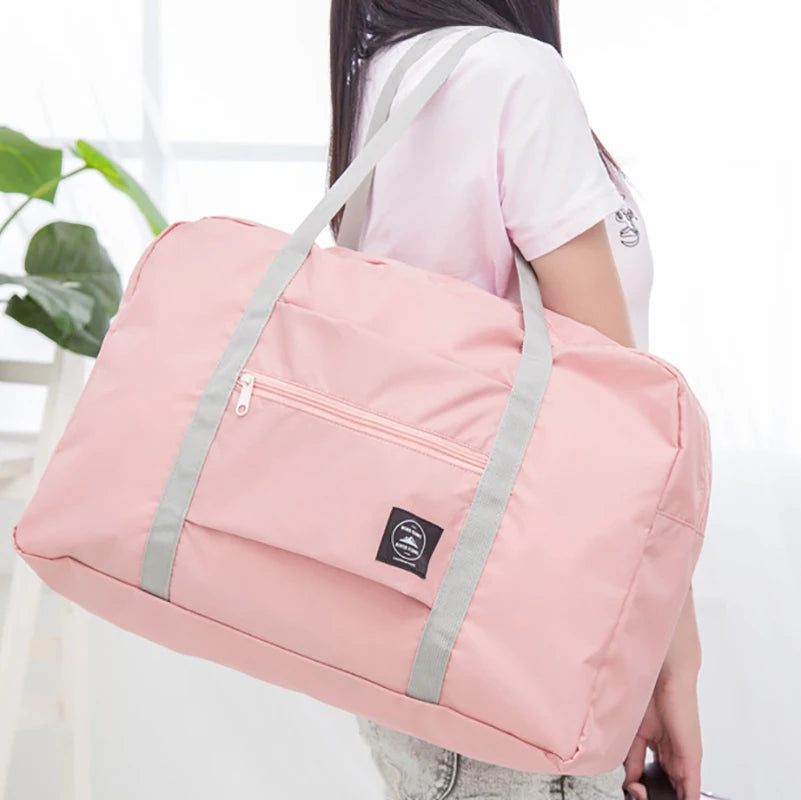 Large Capacity Travel Bags Portable Bag Nylon Foldable Tote Luggage Women Men