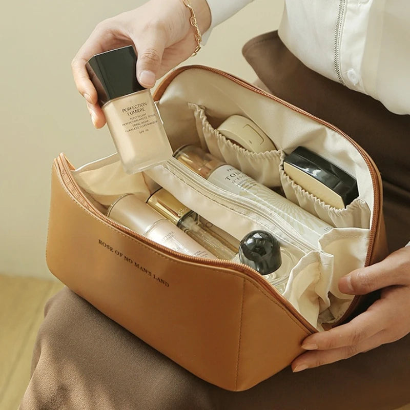 Large Travel Cosmetic Bag Portable Makeup Pouch Waterproof Toiletry Kit
