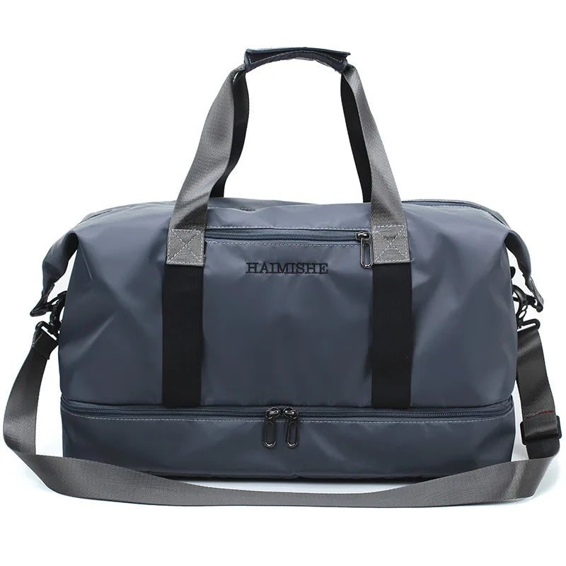 Large Capacity Fitness HandBag for Short Trips, Wet Dry Separation, Weekend Bag