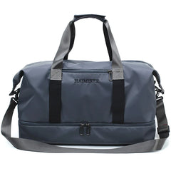 Large Capacity Fitness HandBag for Short Trips, Wet Dry Separation, Weekend Bag