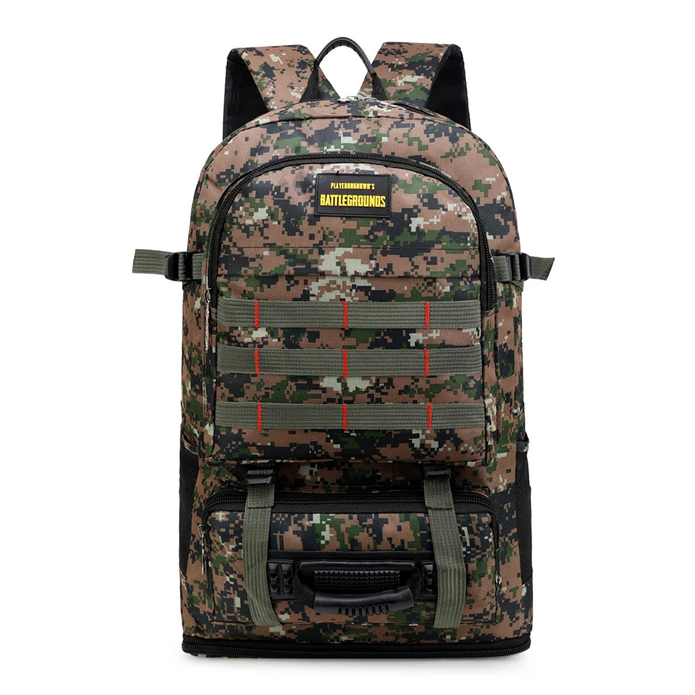 Large Capacity Camo Travel Knapsack Waterproof Multi-Pockets