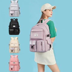 Spacious Zipper Pockets School Backpack