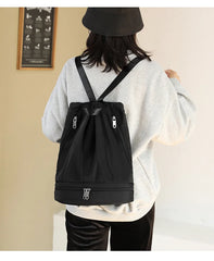 Large Capacity Women Drawstring Backpack Lightweight Lady's Travel