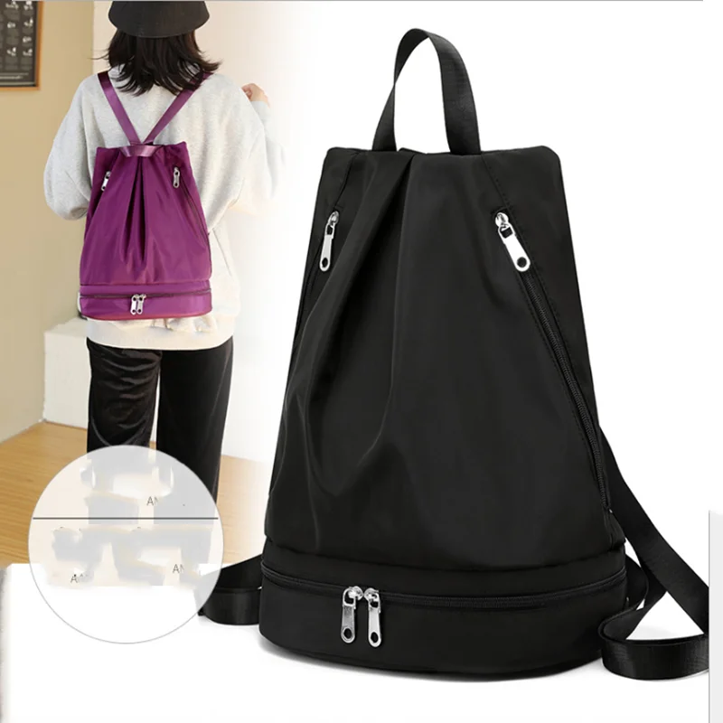 Large Capacity Women Drawstring Backpack Lightweight Lady's Travel