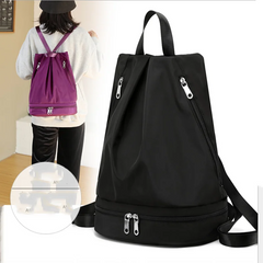 Large Capacity Women Drawstring Backpack Lightweight Lady's Travel