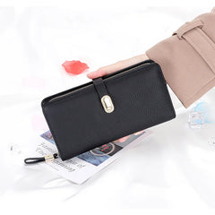 Large Capacity Leather Wallet Clutch Bag Women's Handbags