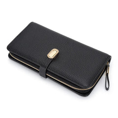 Large Capacity Leather Wallet Clutch Bag Women's Handbags