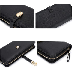 Large Capacity Leather Wallet Clutch Bag Women's Handbags