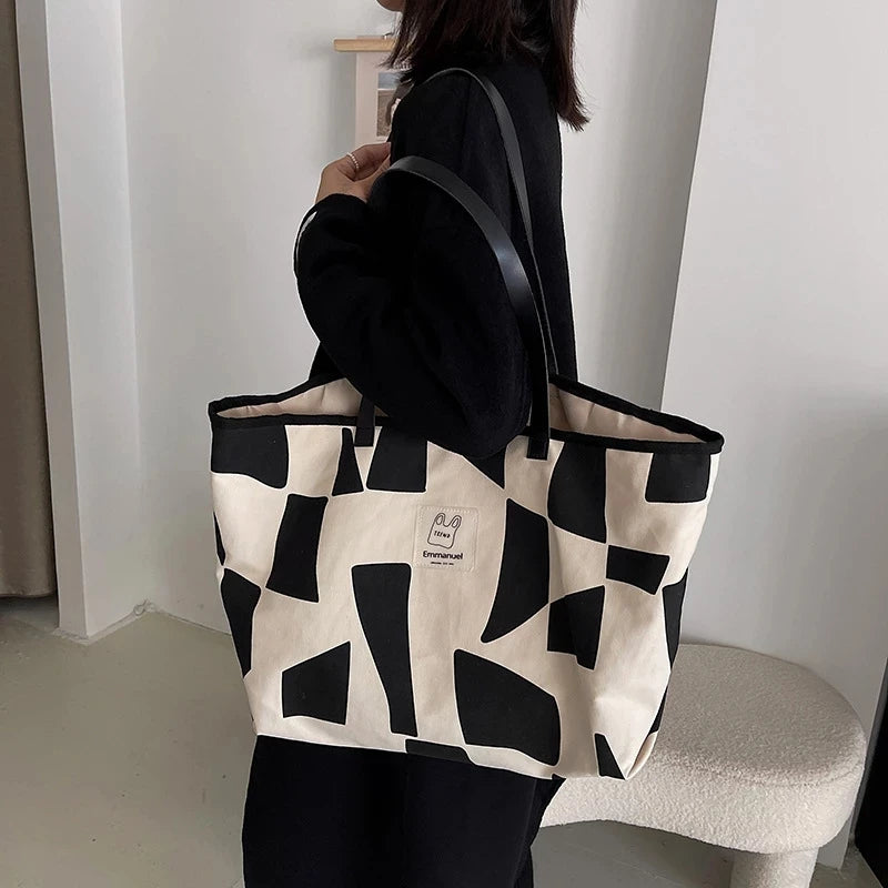 Large Capacity Women Handbags Canvas Shoulder Women's Bag