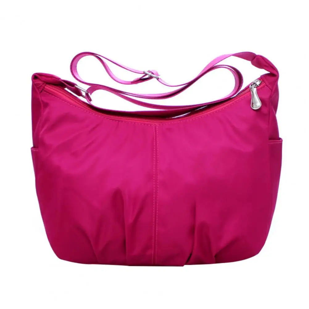 Large Capacity Women Shoulder Bag Waterproof Solid Pocket Wallet