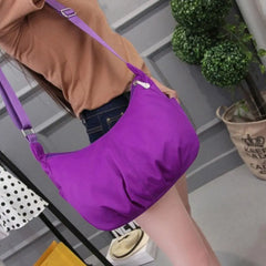 Large Capacity Women Shoulder Bag Waterproof Solid Pocket Wallet