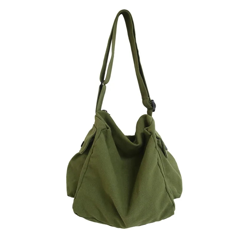 Large Capacity Women's Canvas Crossbody Shoulder Bag