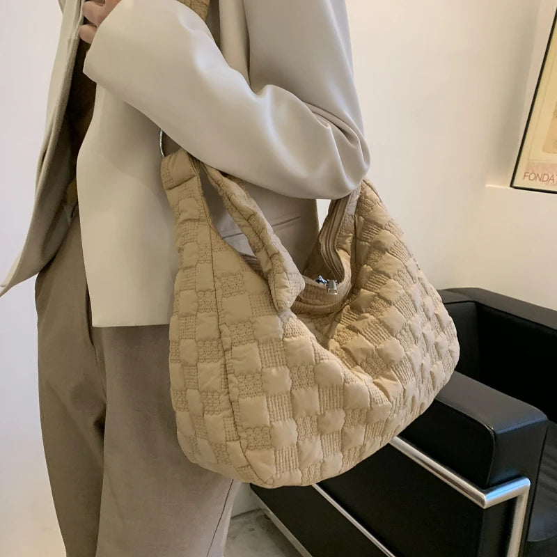 Large Capacity Women's Crossbody Bags Solid Student Shoulder Bag Female Casual H