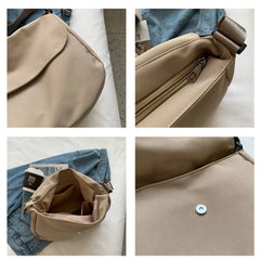 Large Capacity Women's Messenger Bag Canvas Satchel