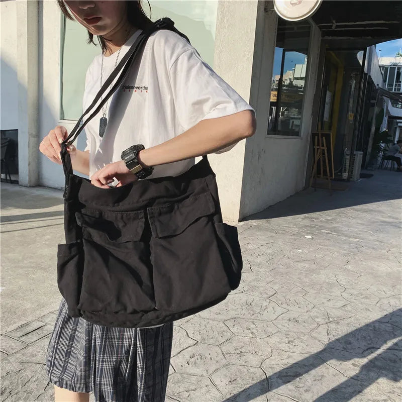 Large Capacity Women's School Messenger Bags For Women Shoulder Ladies Handbag C