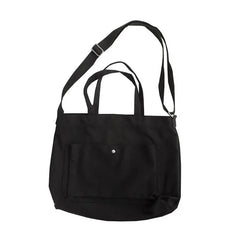 Women's Canvas Shoulder Bag Large Capacity Casual Handbags Solid Color Shopper B