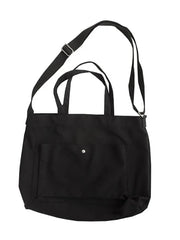 Women's Canvas Shoulder Bag Large Capacity Casual Handbags Solid Color Shopper B