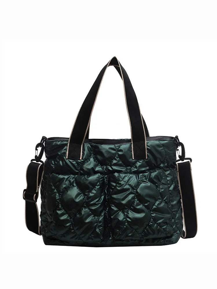 Large Capacity Women's Tote Bag Soft Cotton Handbag