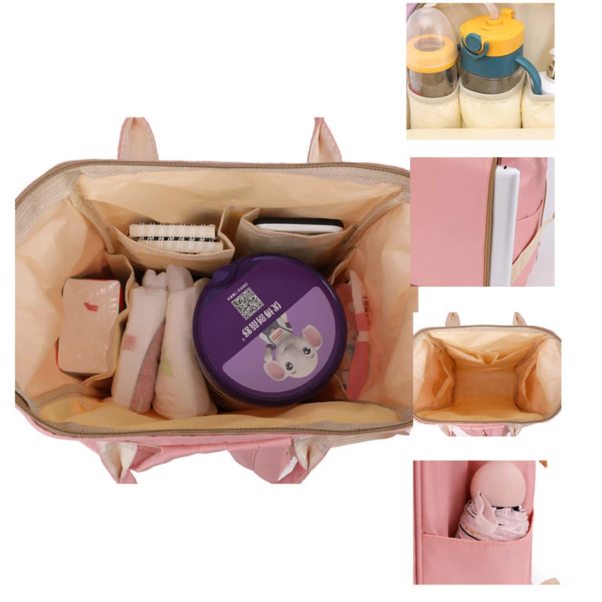 Large Compartment Waterproof Diaper Backpack